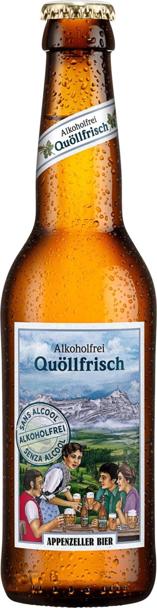 Appenzeller Bier Quöllfrisch alkoholfrei Glas Har 24x0.33l