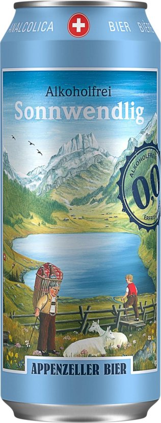 Appenzeller Bier Sonnwendlig alkoholfrei Dose Tra 4x6x0.50l