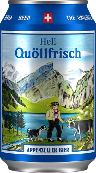 Appenzeller Bier Quöllfrisch hell Dose Kar 24x0.33l