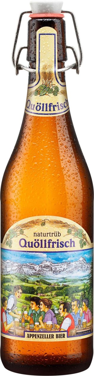 Appenzeller Bier Quöllfrisch naturtrüb Glas Bügel Har 15x0.50l