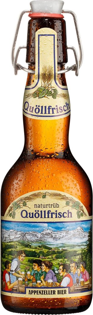 Appenzeller Bier Quöllfrisch naturtrüb Glas Bügel Har 20x0.33l