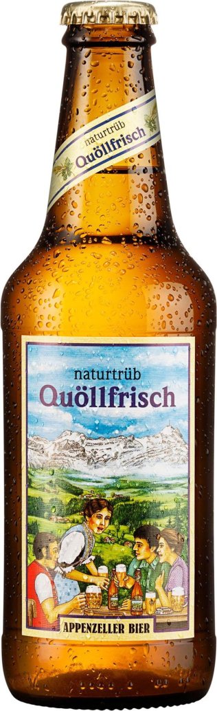 Appenzeller Bier Quöllfrisch naturtrüb Glas Kar 10x0.33l