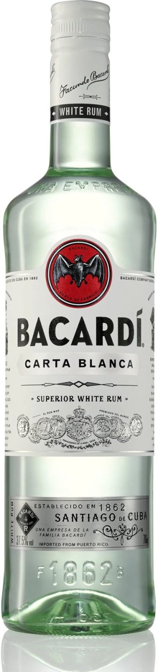 Bacardi CARTA BLANCA Superior White Rum Kar 6x0.70l