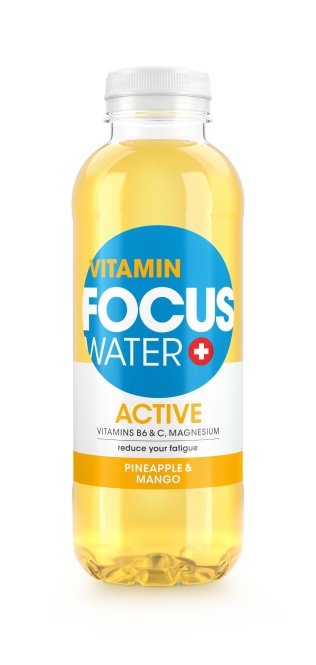 Focuswater Active Ananas & Mango PET Tra 12x0.50l
