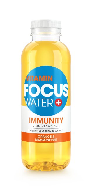 Focuswater Immunity Orange & Drachenfrucht PET Tra 12x0.50l