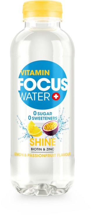 FOCUSWATER SHINE Zitrone & Passionsfrucht PET Tra 4x6x0.50l