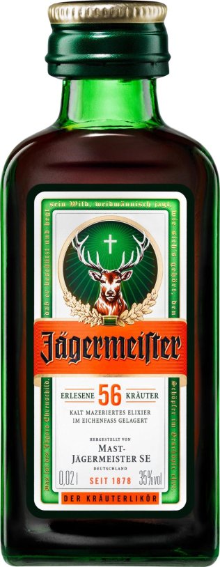 Jägermeister 35% Glas Kar 60x0.02l