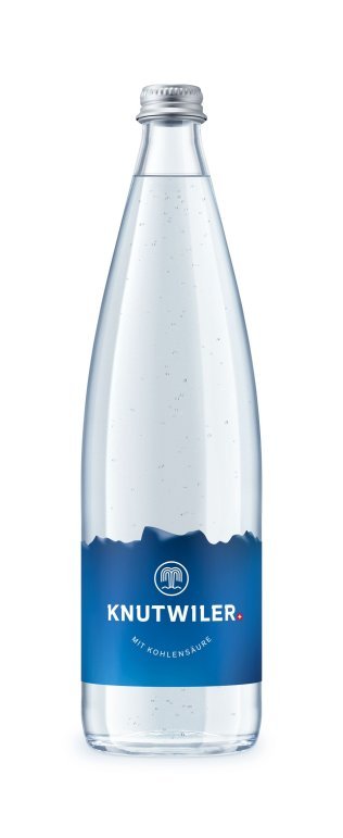 Knutwiler blau mit Kohlensäure Glas Har 12x0.75l
