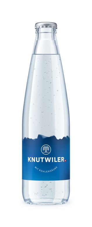 Knutwiler blau mit Kohlensäure Glas Har 24x0.33l