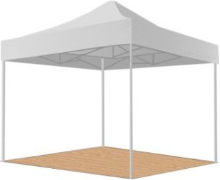 Scherenzelt 07 3x3m Weiss Stück