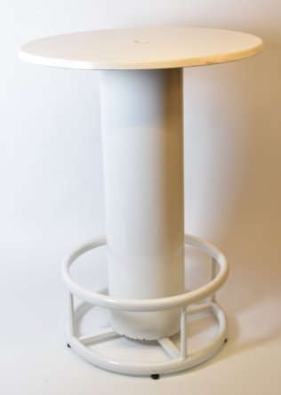 Stehtisch weiss mit Loch Stück
