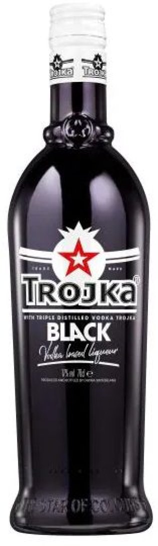 Trojka Vodka Black Likör Kar 6x0.70l