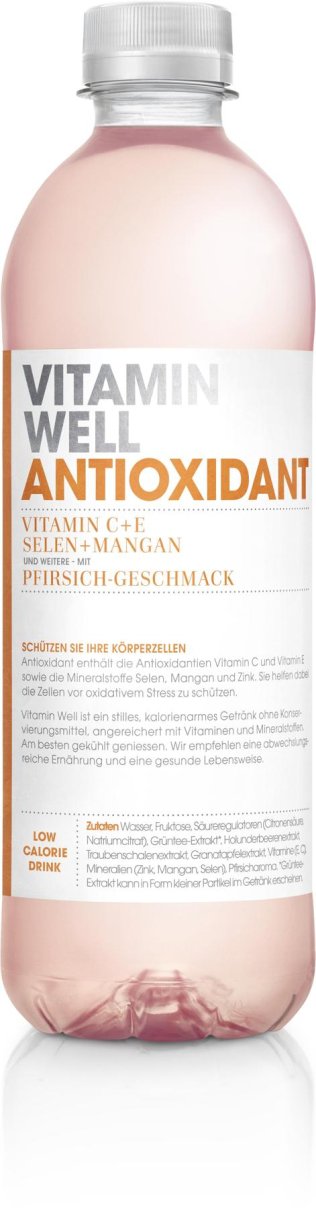 Vitamin Well Antioxidant PET Tra 12x0.50l