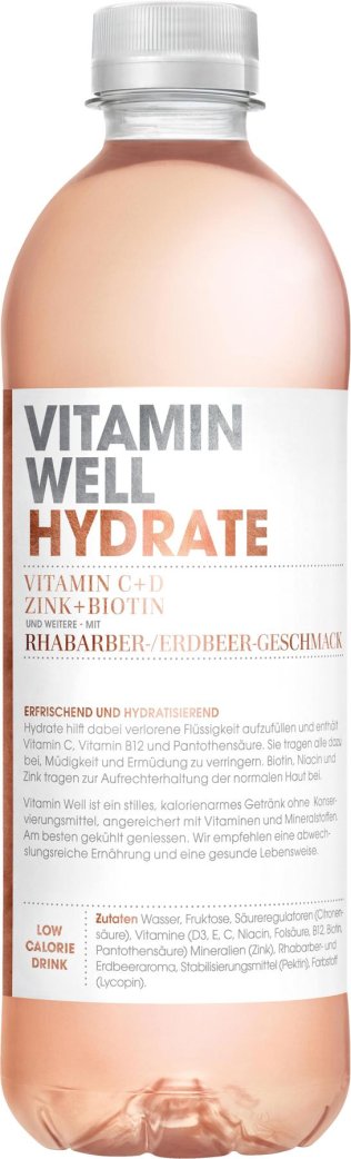Vitamin Well Hydrate PET Tra 12x0.50l