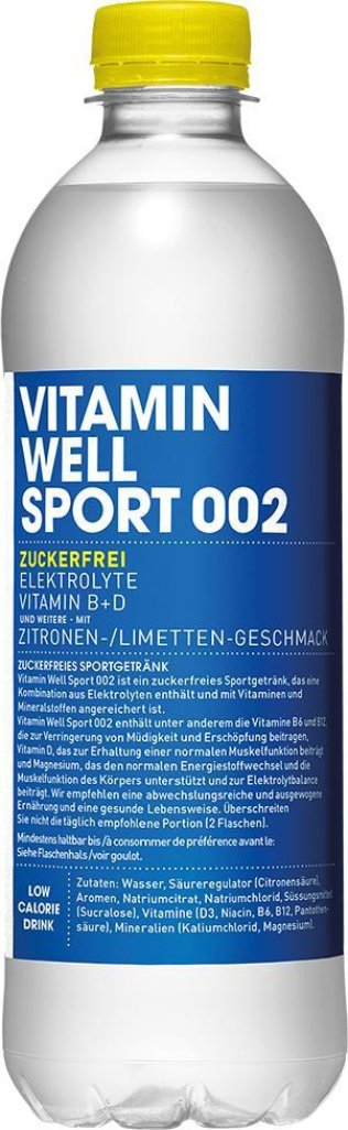 Vitamin Well Sport 002 Zuckerfrei PET Tra 12x0.50l