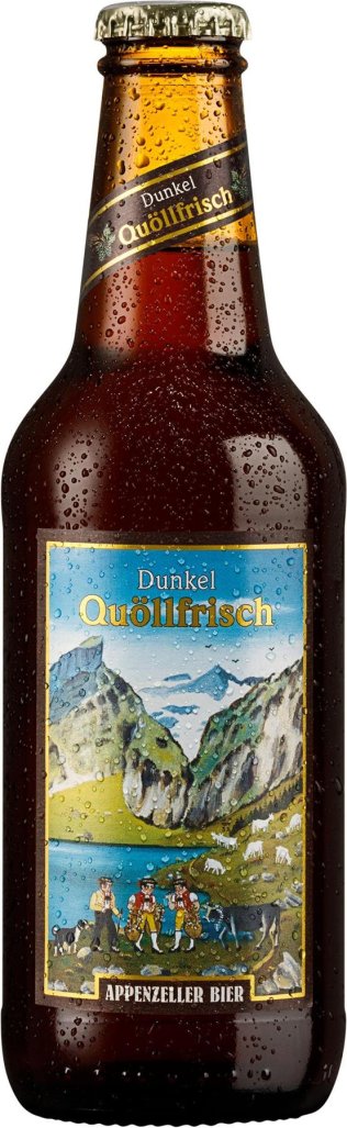 Appenzeller Bier Quöllfrisch dunkel Glas Kar 6x0.33l