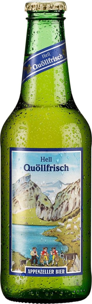 Appenzeller Bier Quöllfrisch hell Glas Kar 10x0.33l