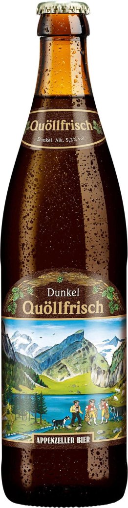 Appenzeller Bier Quöllfrisch dunkel Glas Har 20x0.50l