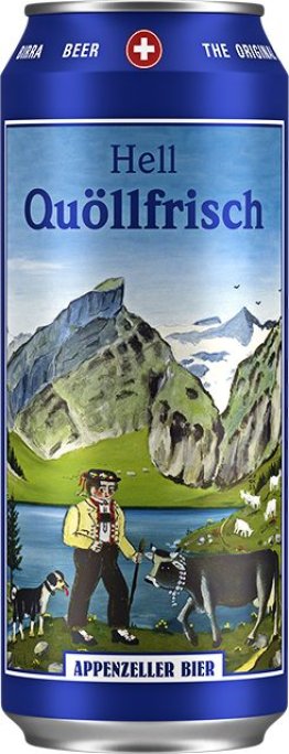 Appenzeller Bier Quöllfrisch hell Dose Tra 4x6x0.50l