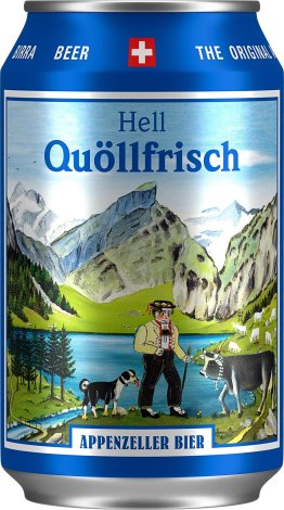 Appenzeller Bier Quöllfrisch hell Dose Kar 24x0.33l