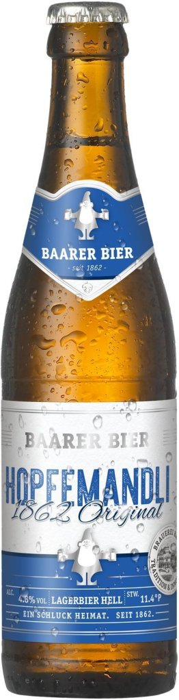 Baarer Hopfemandli 1862 Original Glas Har 24x0.33l