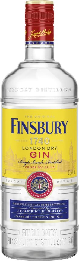 Finsbury Gin London Dry classic 37.5% Glas Kar 6x0.70l