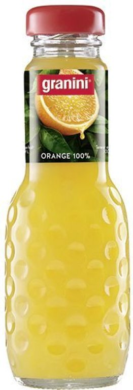 granini Orange mit Fruchtfleisch reiner Saft Glas Har 24x0.20l