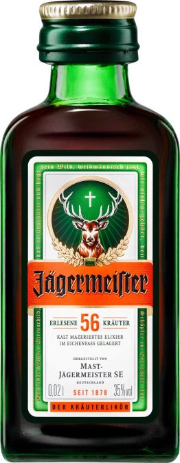 Jägermeister 35% Glas Kar 60x0.02l