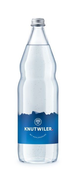 Knutwiler blau mit Kohlensäure Glas Har 12x1.00l