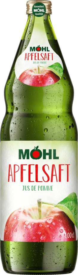 Möhl Apfelsaft hell Glas Har 12x1.00l