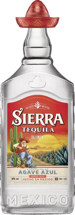 Sierra Tequila Blanco 38% Glas Kar 6x0.70l