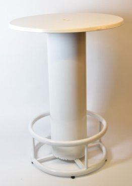 Stehtisch weiss mit Loch Stück