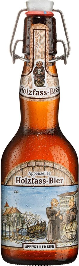 Appenzeller Holzfass naturtrüb Glas Bügel Har 20x0.33l