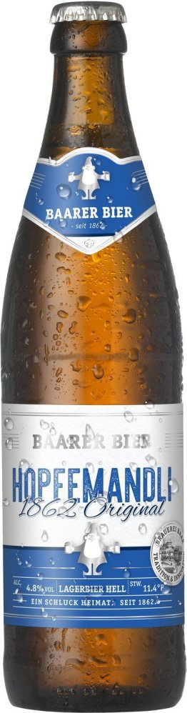 Baarer Hopfemandli 1862 Original Glas Har 10x0.50l