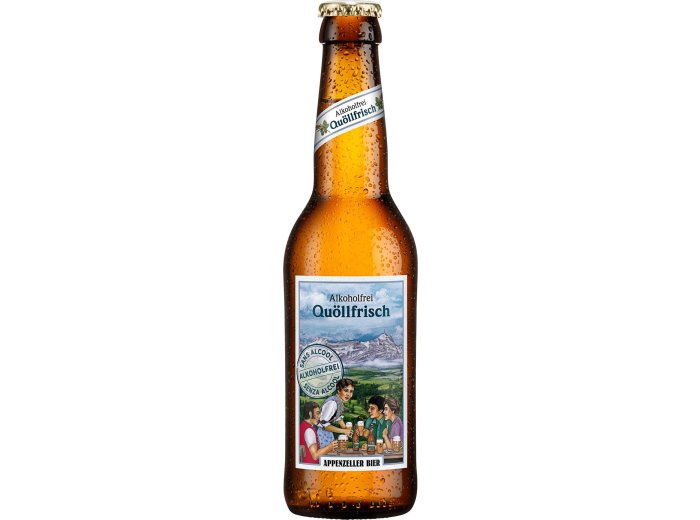Appenzeller Bier Quöllfrisch alkoholfrei Glas Har 24x0.33l