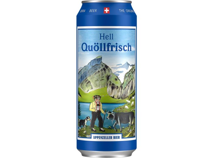 Appenzeller Bier Quöllfrisch hell Dose Tra 4x6x0.50l