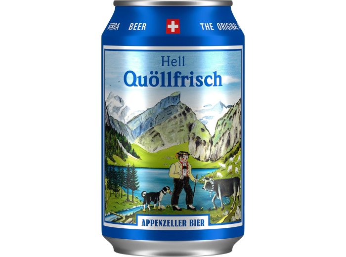 Appenzeller Bier Quöllfrisch hell Dose Kar 24x0.33l