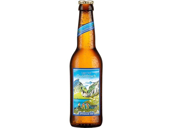 Appenzeller Bier Quöllfrisch hell Glas Har 24x0.33l