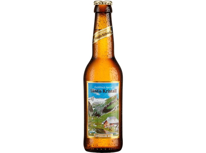 Appenzeller Bier Säntis Kristall hell Glas Har 24x0.33l