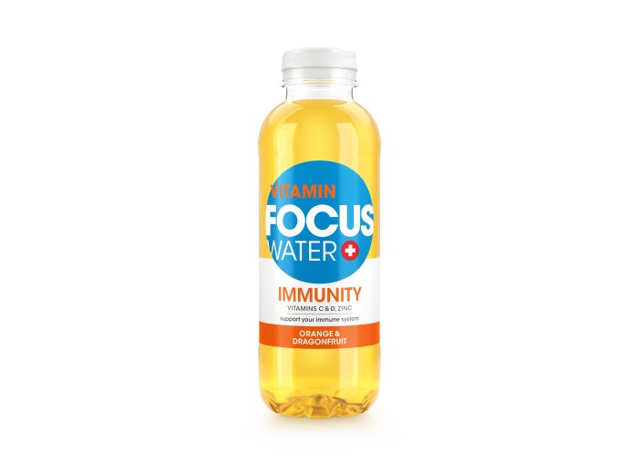 Focuswater Immunity Orange & Drachenfrucht PET Tra 12x0.50l