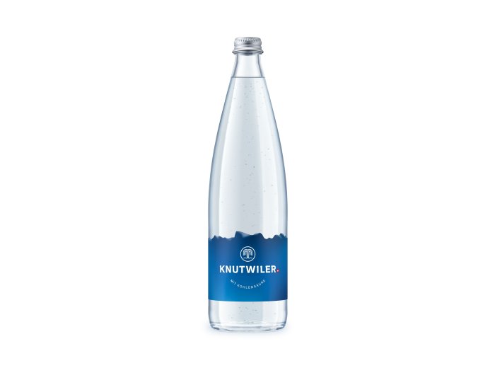 Knutwiler blau mit Kohlensäure Glas Har 12x0.75l