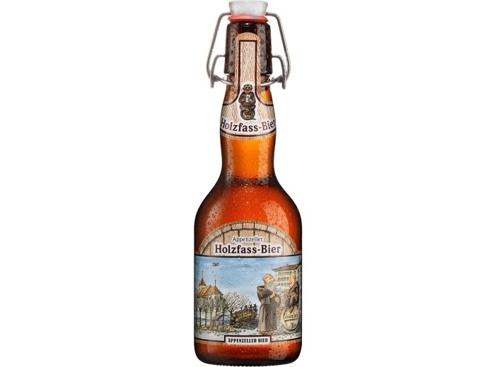 Appenzeller Holzfass naturtrüb Glas Bügel Har 20x0.33l