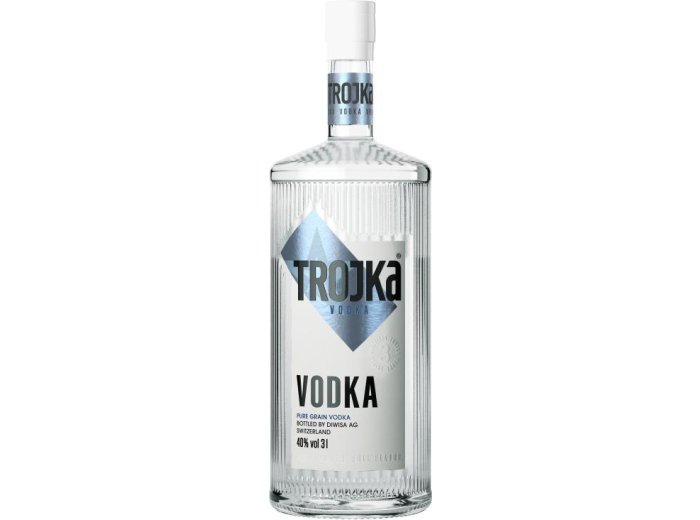 Trojka Vodka Pure Grain 40% Glas Kar 1x3.00l