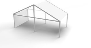 Zelt Grundraster 6x3m Stück