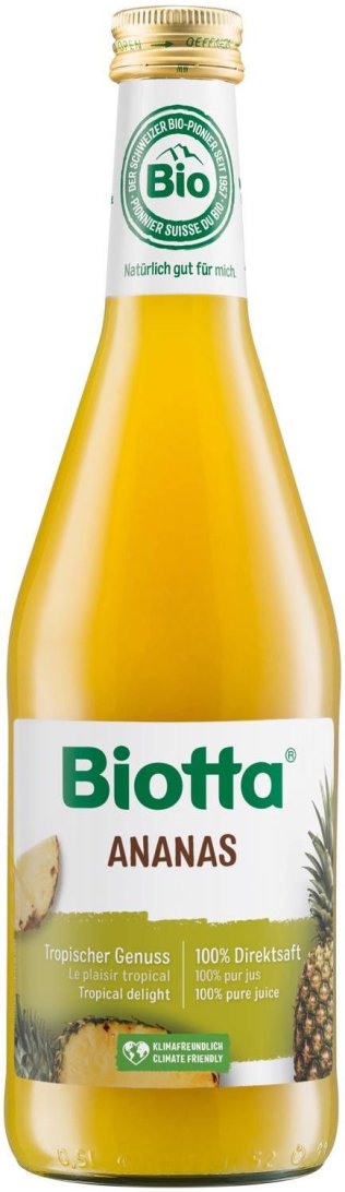 Biotta Ananas Glas Kar 6x0.50l