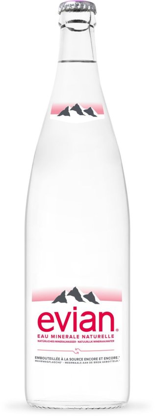Evian ohne CO2 Glas Har 12x1.00l