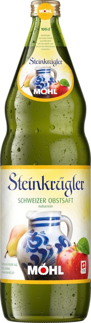 Möhl Steinkrügler Süssmost trüb Glas Har 12x1.00l