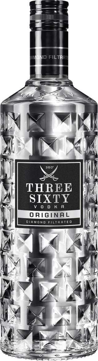 Three Sixty Vodka Original 37.5% Glas Kar 6x0.70l