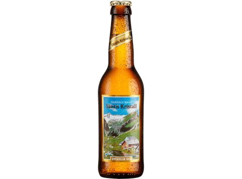 Appenzeller Bier Säntis Kristall hell Glas Har 24x0.33l