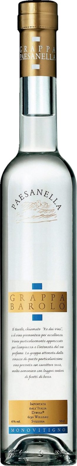 Grappa Paesanella di Barolo Kar 6x0.50l